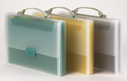 Tarifold expanding file briefcases.