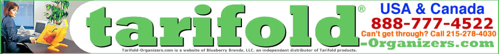 Tarifold-Organizers.com is a website of Blueberry Brands, LLC., an independent distributor of Tarifold® Products.